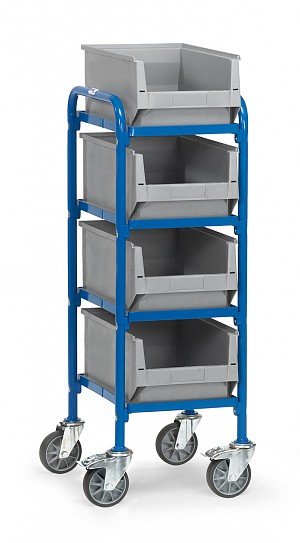 Fetra 32921 Etagenwagen Acero Pulverbeschichtet Traglast Max. 250 Kg