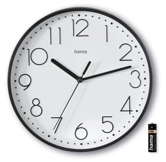 Hama Reloj De Pared Salina, Negro