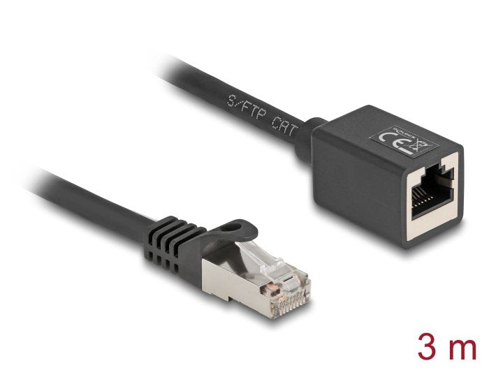 EAN 4043619903177 - DeLOCK 90317 cable de red Negro 3 m Cat6a S/FTP (S-STP) imagen 2