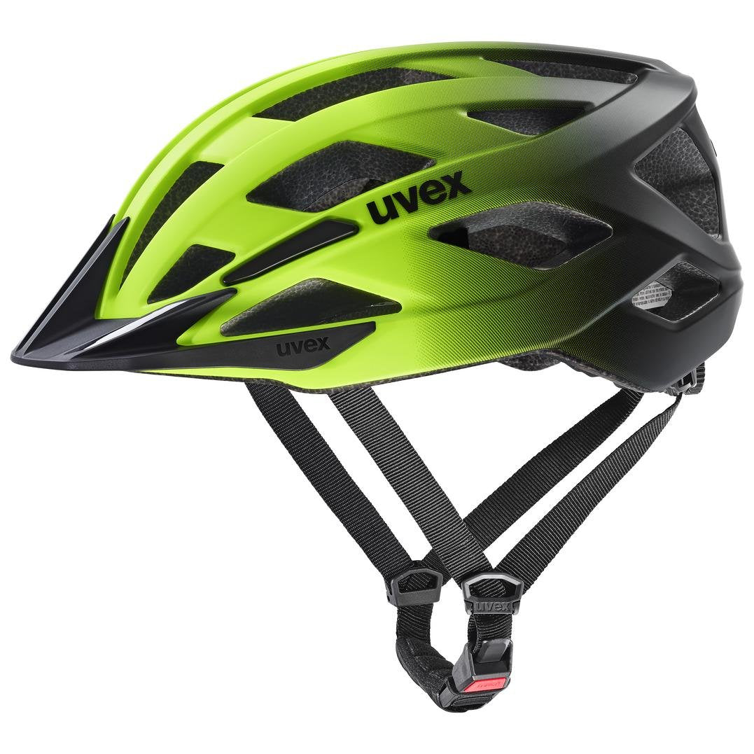 Casco De Ciclismo Uvex I-Vo 2 60-64cm, Amarillo Neón/Negro Mate
