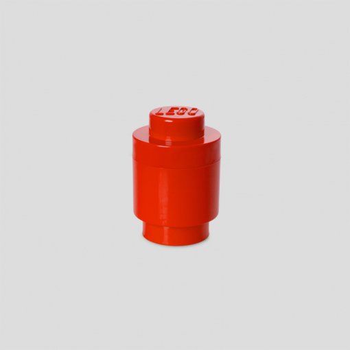 Caja De Almacenamiento Room Copenhagen Lego Storage Brick 1 Rund Rojo 40301730