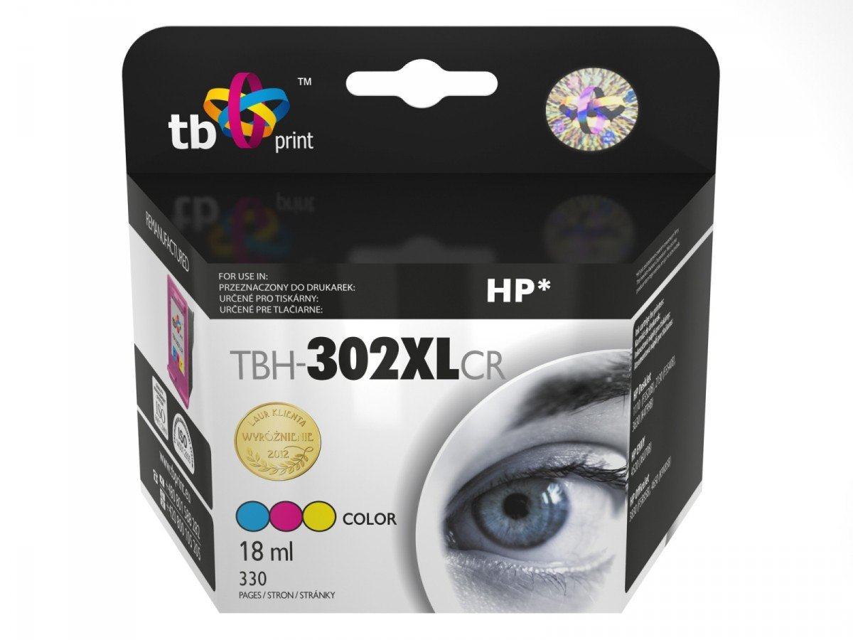 %Ink For Hp Dj 1110/2130 Tbh-302xlcr Clor Rem.