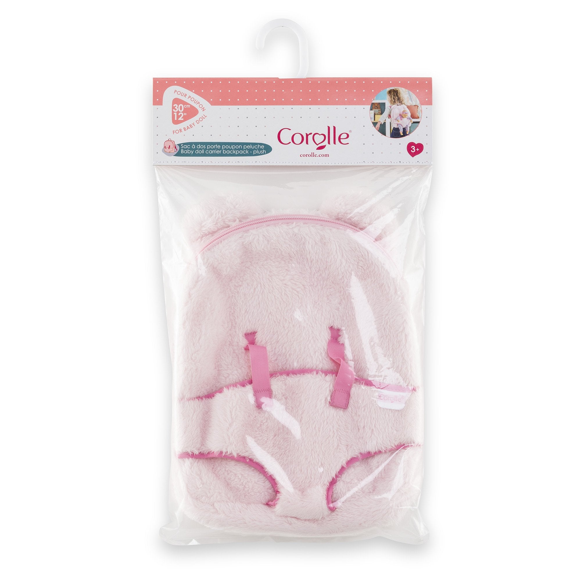 Simba-Dickie Mon Premier Poupon 30cm Plüschrucksack + Trage (Rosa/Rosa) 9000111170