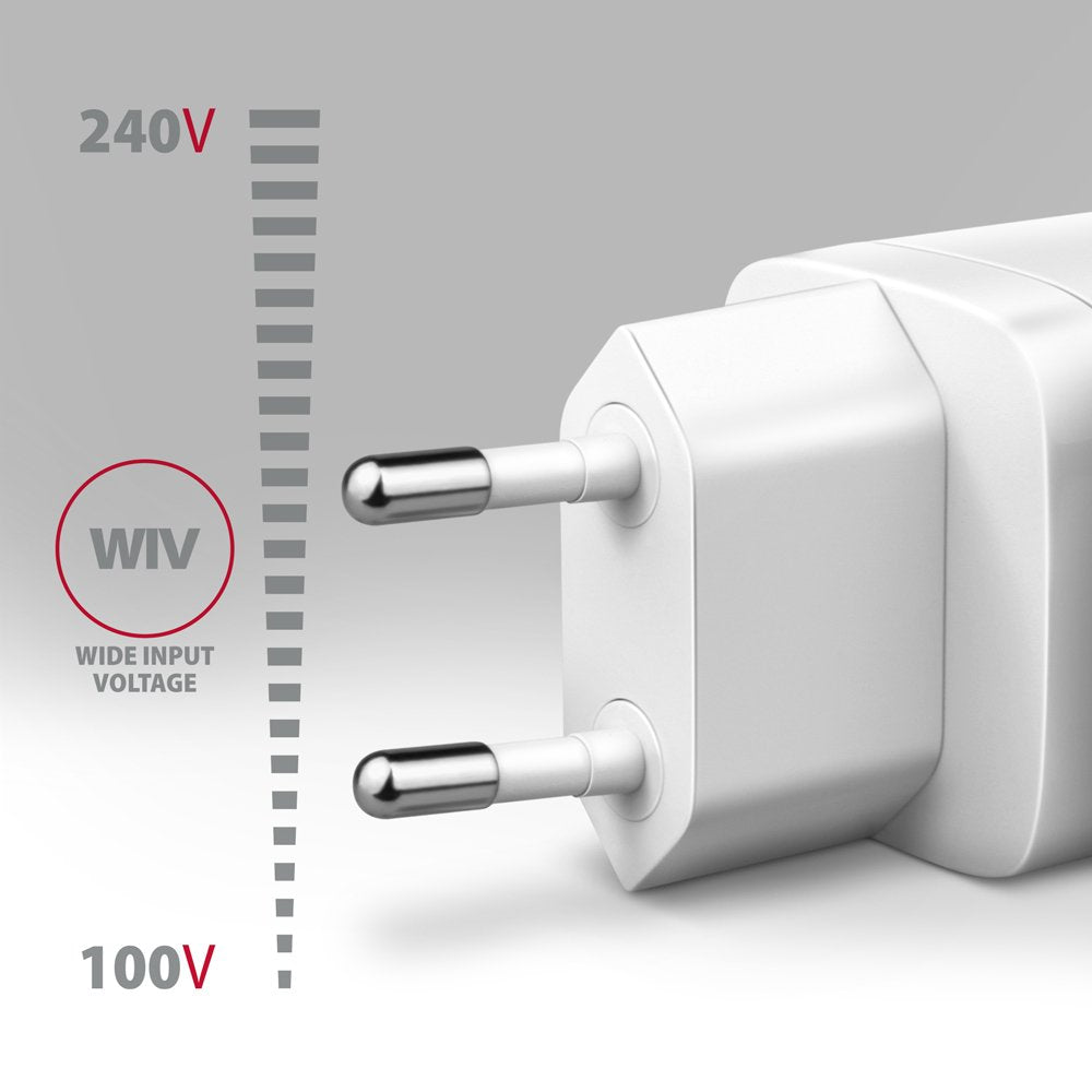 EAN 8595247907110 - Axagon ACU-PQ30W Ladegerät QC3.0.4.0/AFC/FCP/PPS/Apple+ PD USB-C 30W - weiß - USB Typ C Teléfono móvil, S imagen 3