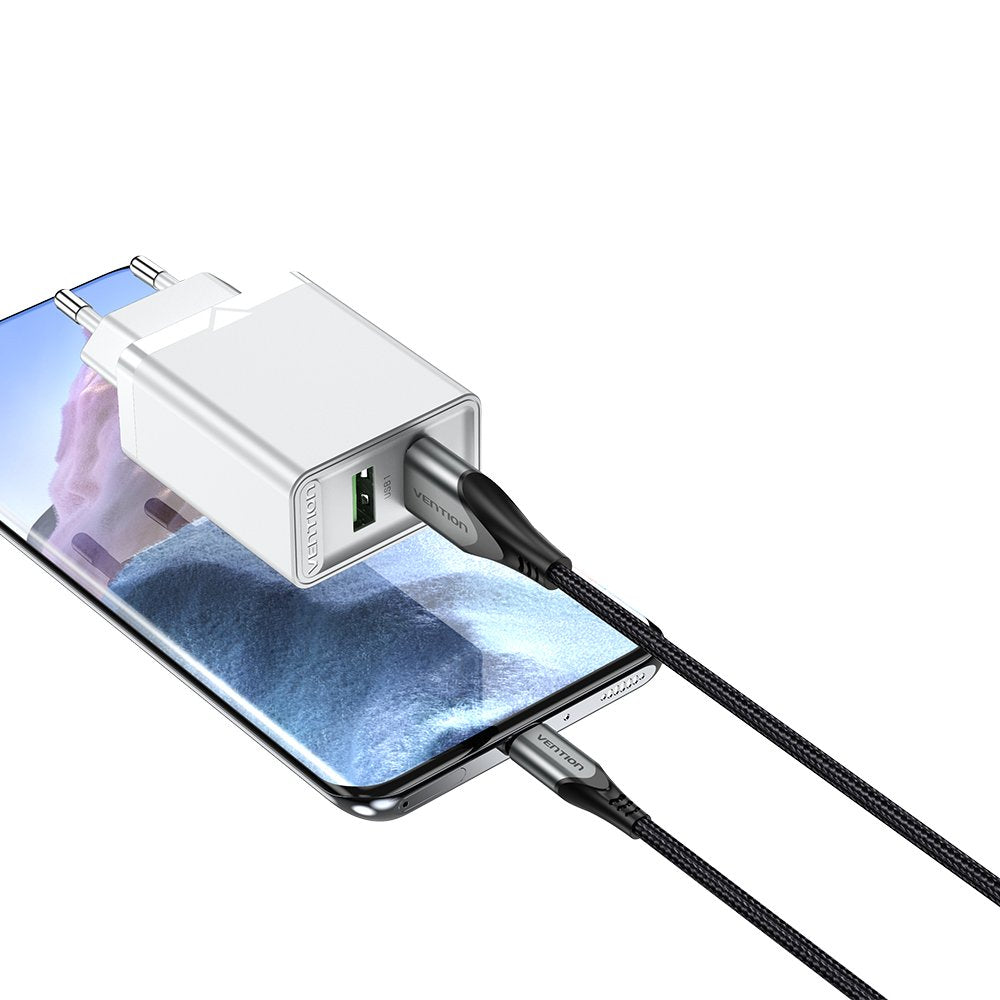 Cargador De Pared Vention Fbaw0-Eu 2xusb 18w Blanco