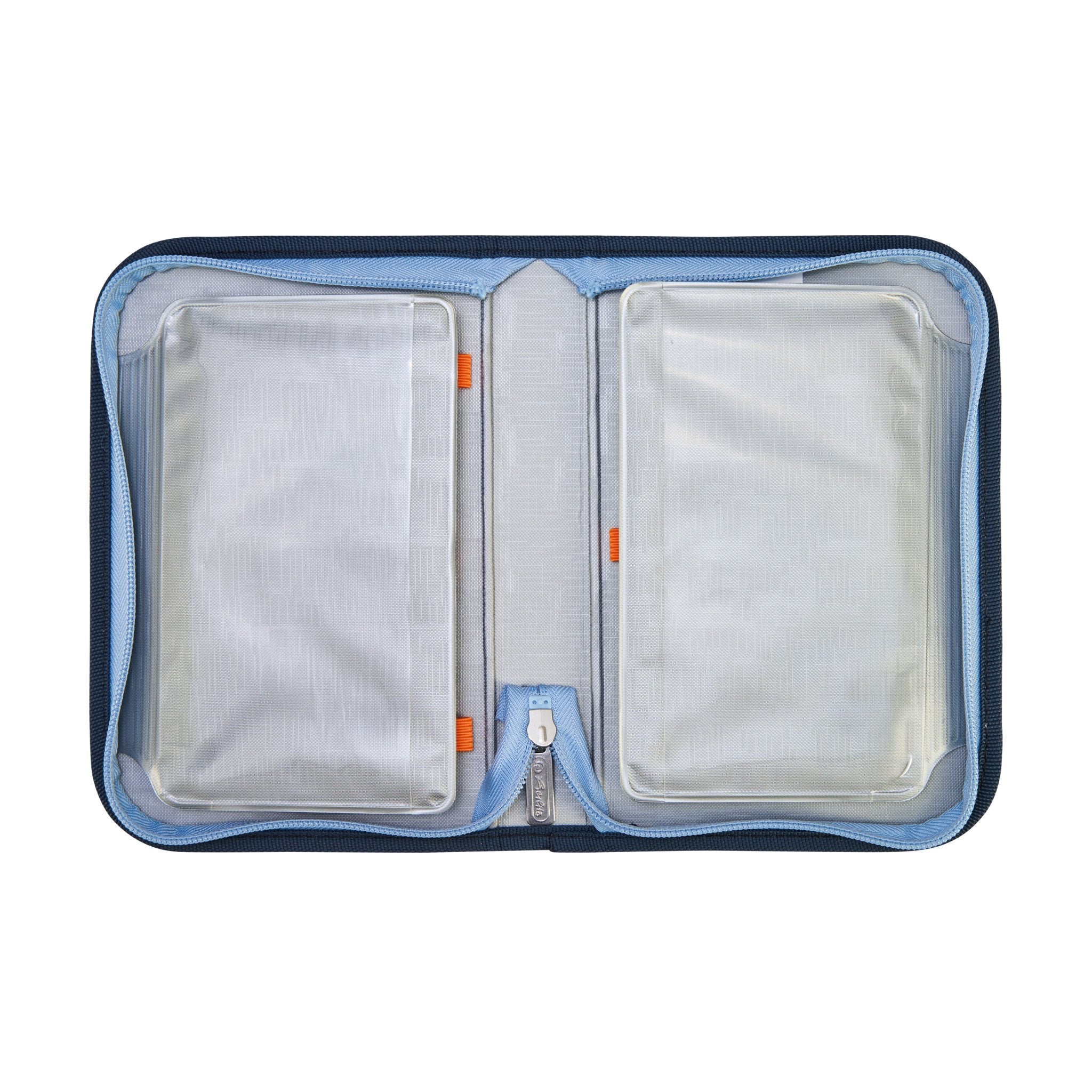 EAN 4008110396767 - Herlitz UltraLight Plus TechMech juego de mochila escolar Niño Poliéster Azul, Naranja imagen 11