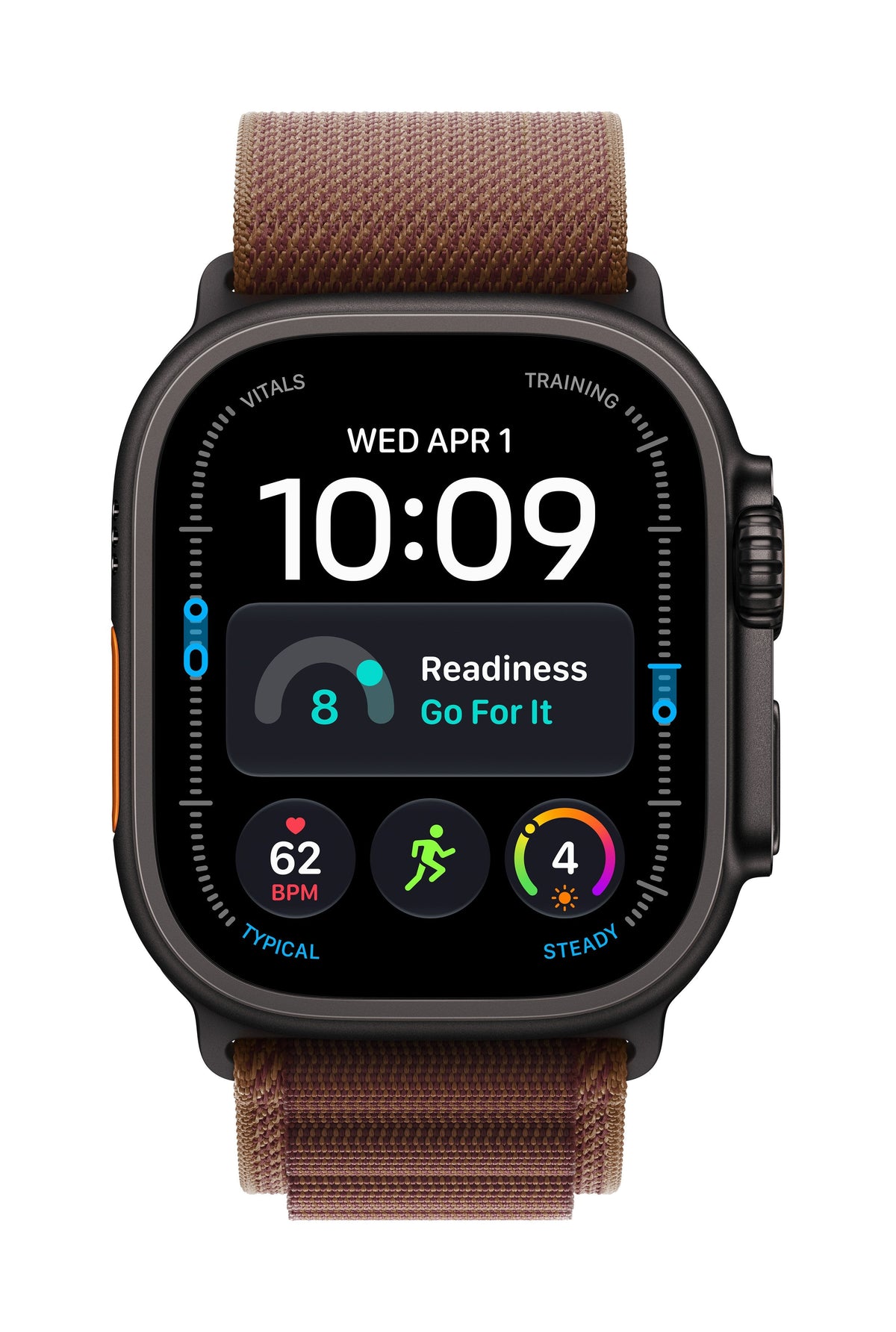 Apple Watch Ultra 4 (Titan Natural, 49 Mm, Alpine Loop Burgunder L, Cellular) Mjc24qf/A