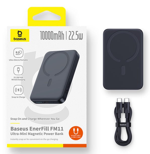 EAN 6932172690434 - Baseus EnerFill FM11 10000 mAh Cargador inalámbrico Negro imagen 5