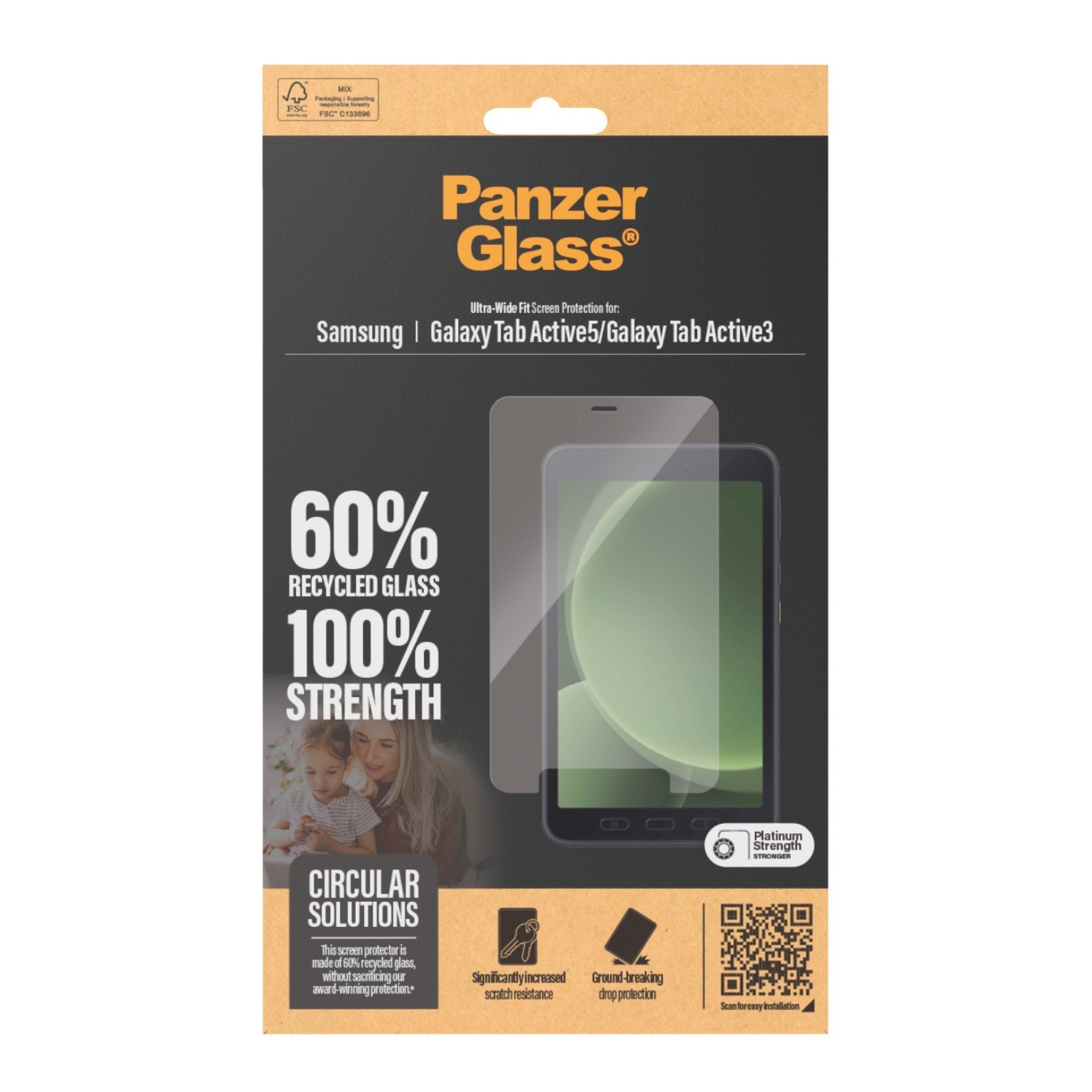 Panzerglass Screen Protector Samsung Galaxy Tab Active5 5g Ultra-Wide Fit