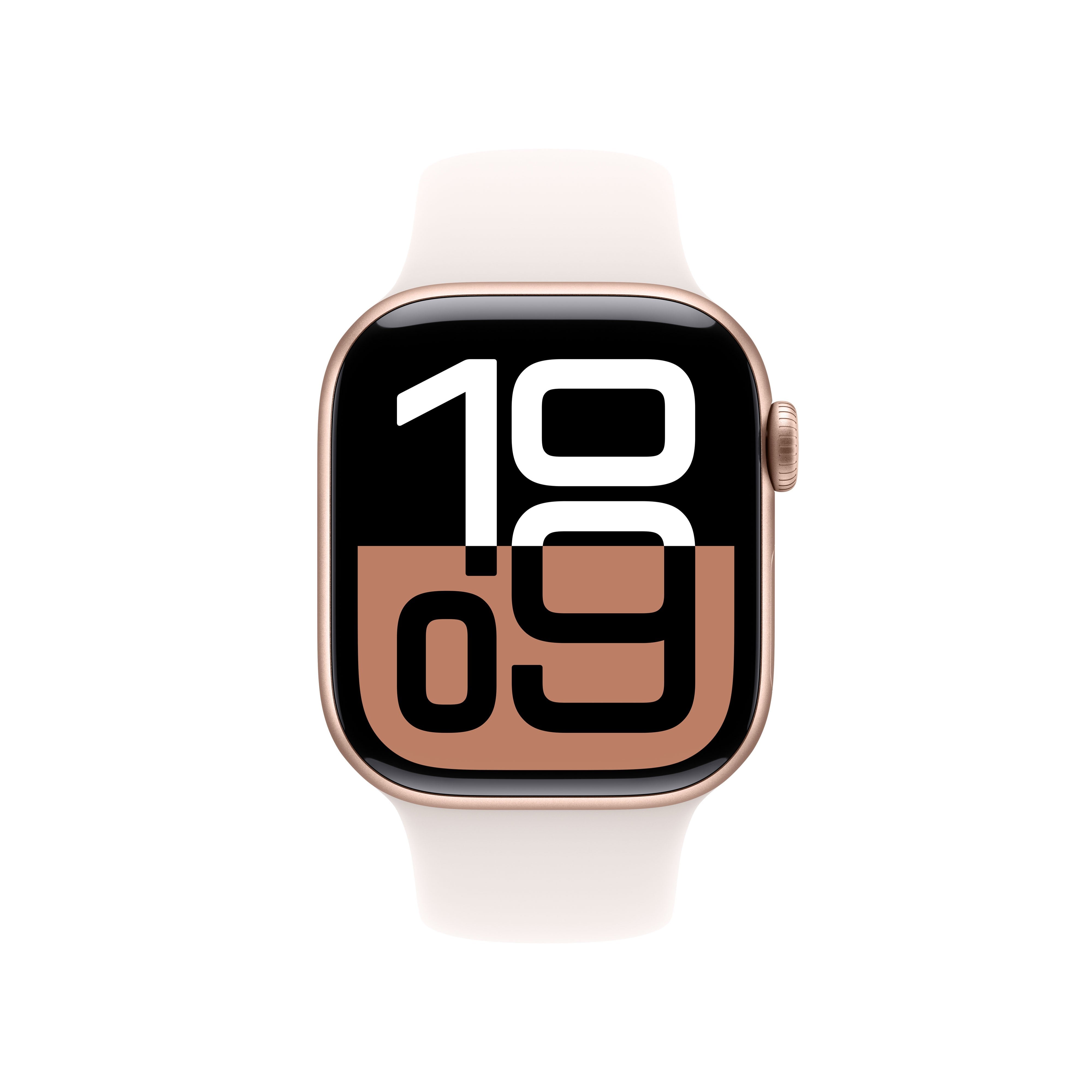 Apple Apple Watch Series 10 Gps 42mm Rose Gold Aluminium Case With Light Blush Sport Band - S/M