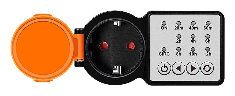 Logilink Et0015 Contador Eléctrico Negro, Naranja Programador Eléctrico Diario/Semanal