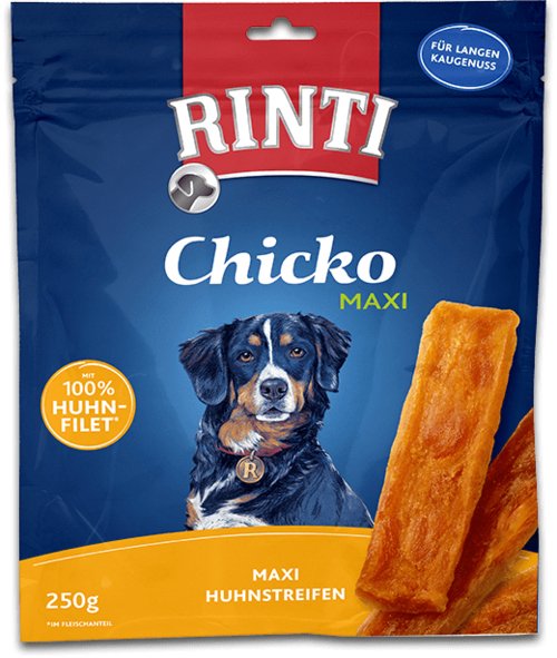 EAN 4000158914903 - RINTI Chicko Maxi Perro Snacks Pollo 250 g imagen 1