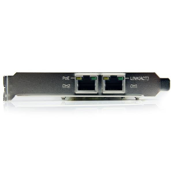 Startech Tarjeta De Red Poe/Pse Pci Express Gigabit Ethernet Con 2 Puertos Rj45â St2000pexpse