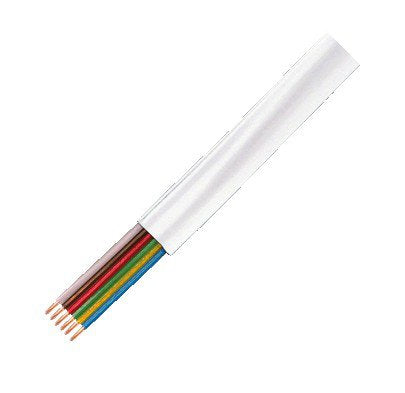 Bobina Telefónica Plano Blanco 100 Metros 6 Hilos Cca-Pvc Logilink