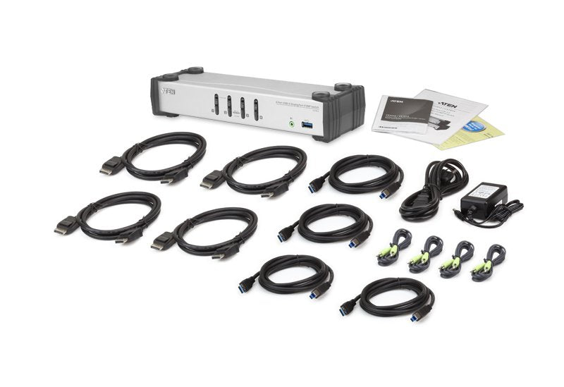 EAN 4719264645044 - ATEN CS1914-AT-G interruptor KVM Negro, Gris imagen 4