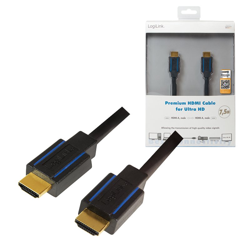 EAN 4052792041132 - LogiLink CHB007 cable HDMI 7,5 m HDMI tipo A (Estándar) Negro imagen 7