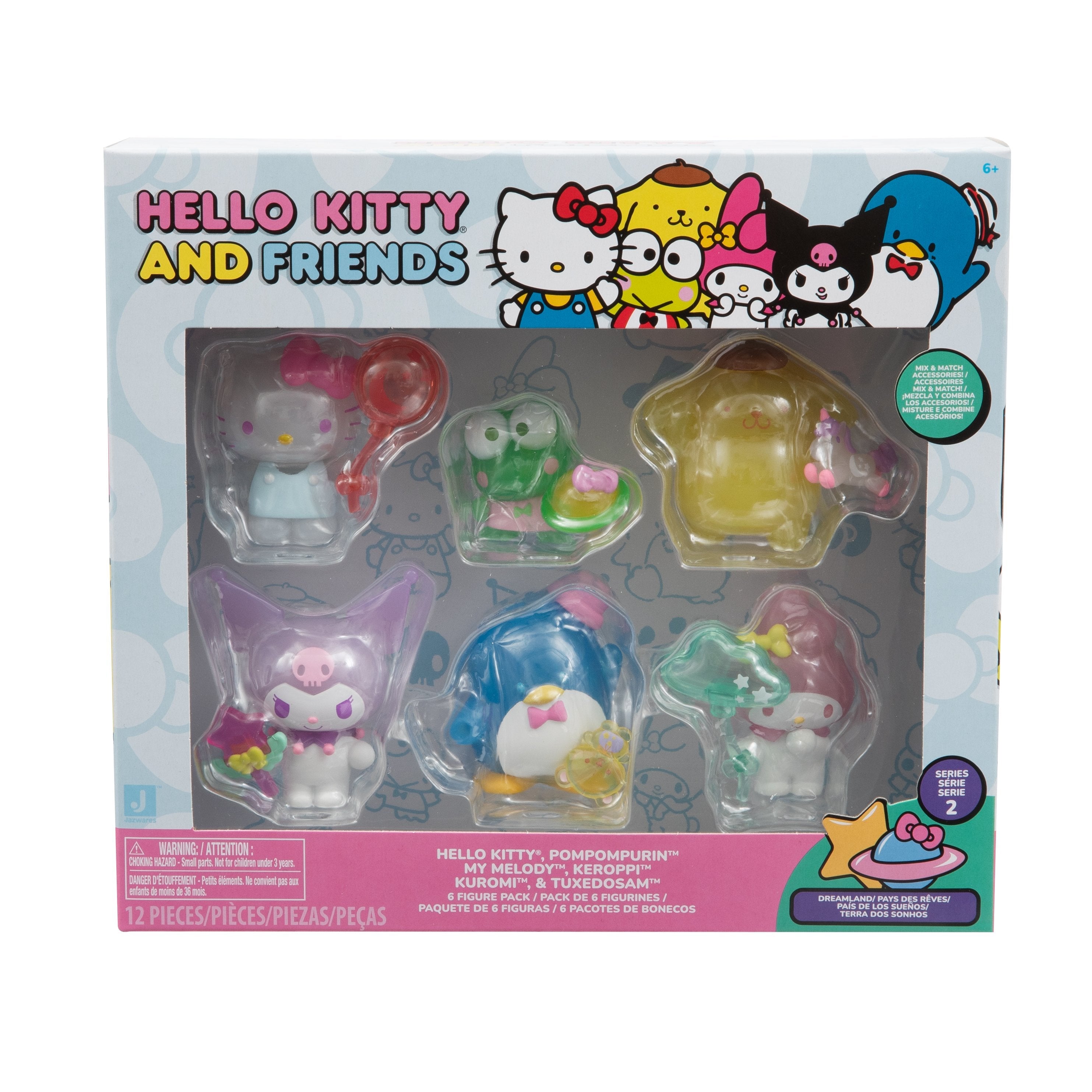 Blister 6 Figuras Hello Kitty 5cm