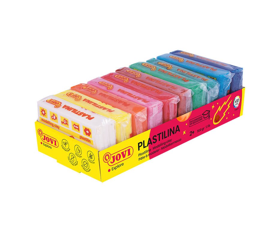 EAN 8412027001236 - Jovi PLASTILINA Pasta de modelar 515 g Colores surtidos 1 pieza(s) imagen 1