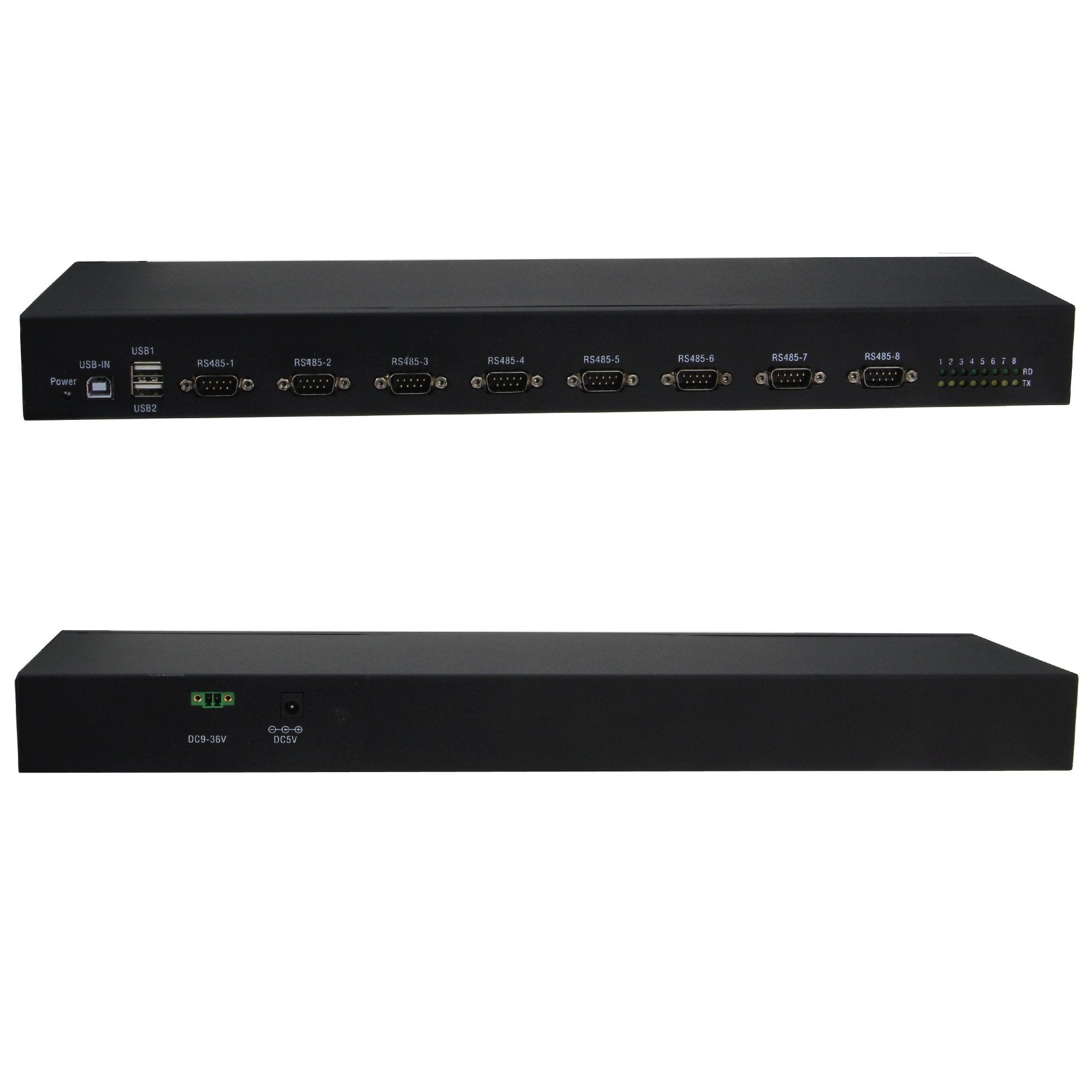 EAN 4040895006301 - RealPower 284515 convertidor, repetidor y aislador en serie USB 2.0 RS-422/485 Negro imagen 2