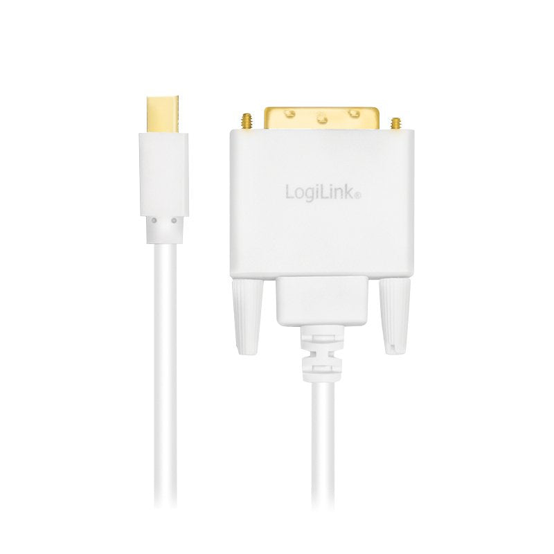 Logilink Cv0137, Mini Displayport, Dvi, Macho/Macho, 1,8 M, Blanco