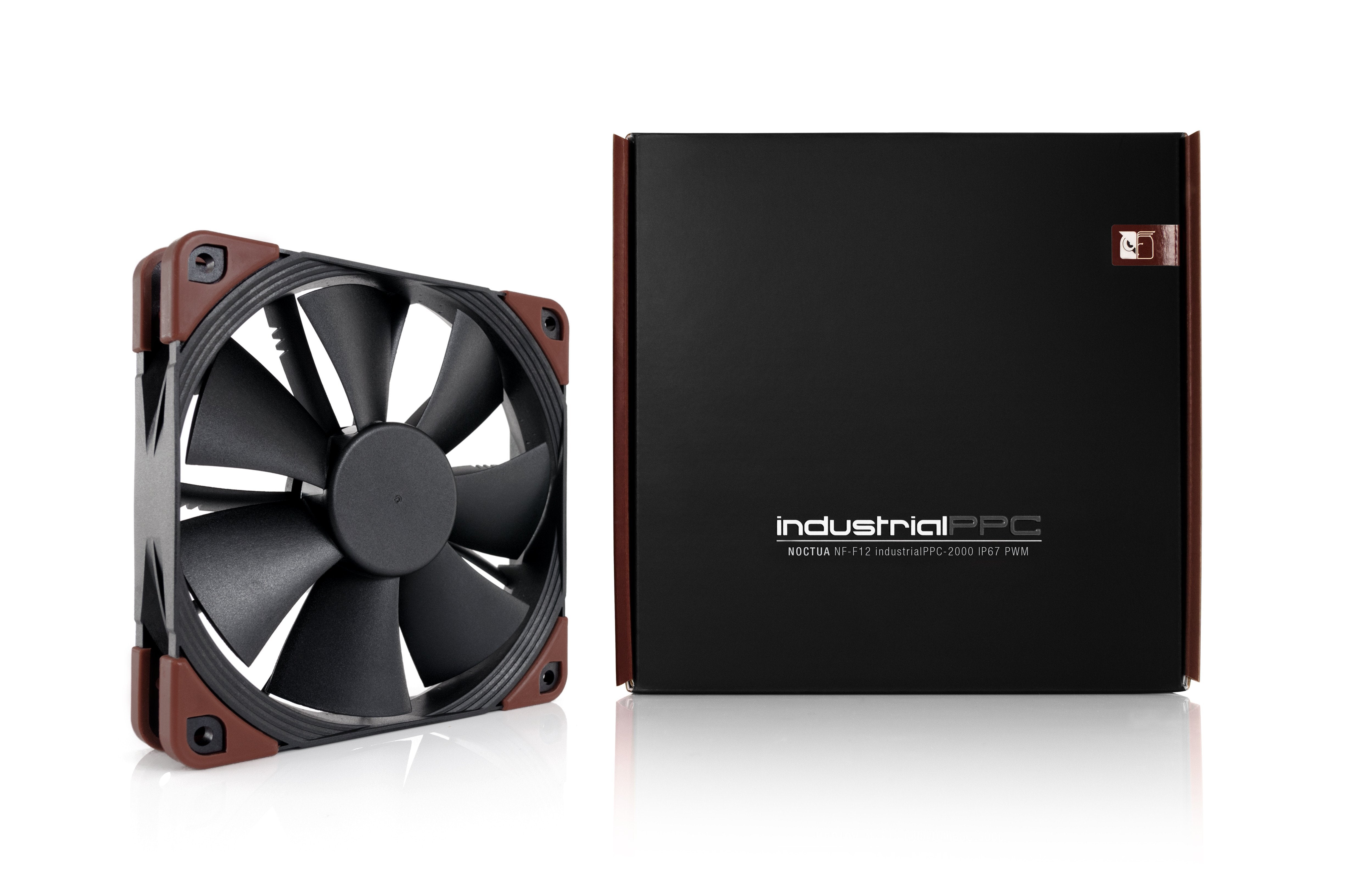 Noctua Nf-F12 Industrialppc-2000 Ip67 Pwm Ventilador 12 Cm Negro, Marrón
