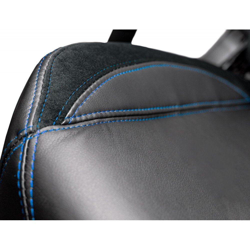 Talius Silla Mamut Gaming Negra/Azul 4d, Frog, Base Metal, Ruedas Nylon, Hasta 150kg