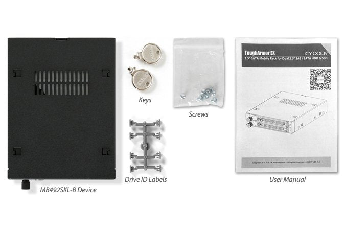 Icy Dock Mb492skl-B Panel Bahía Disco Duro Negro