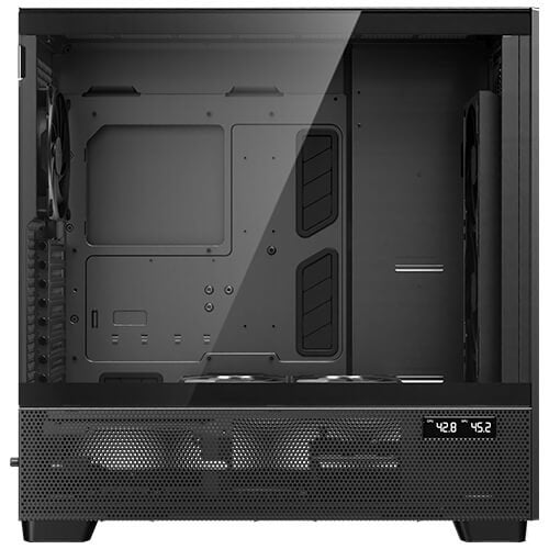 Caja Pc Antec Flux Pro_euv Wood Atx 2xusb3.0 Sin Fuente Negro