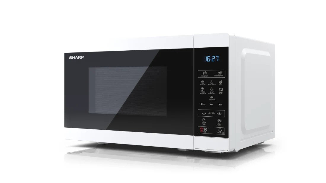 EAN 4974019161235 - Sharp YC-MS02E-W microondas Negro, Blanco Solo microondas Encimera 20 L 800 W imagen 5