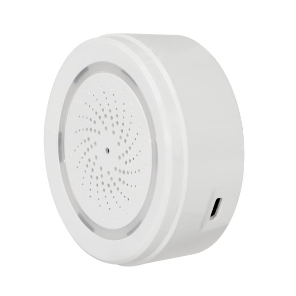 Alarma Con Sirena Inteligente Wi-Fi, Compatible Con Tuya.