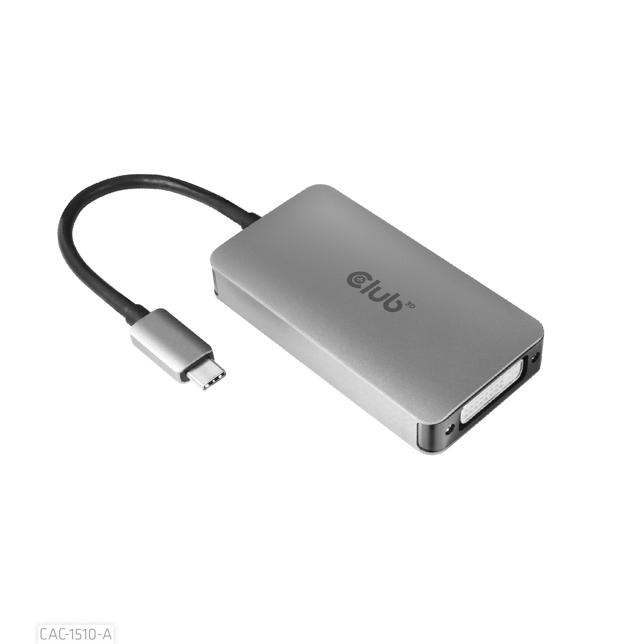EAN 8719214471651 - CLUB3D CAC-1510-A adaptador de cable de vídeo 0,25 m USB Tipo C DVI Gris imagen 8