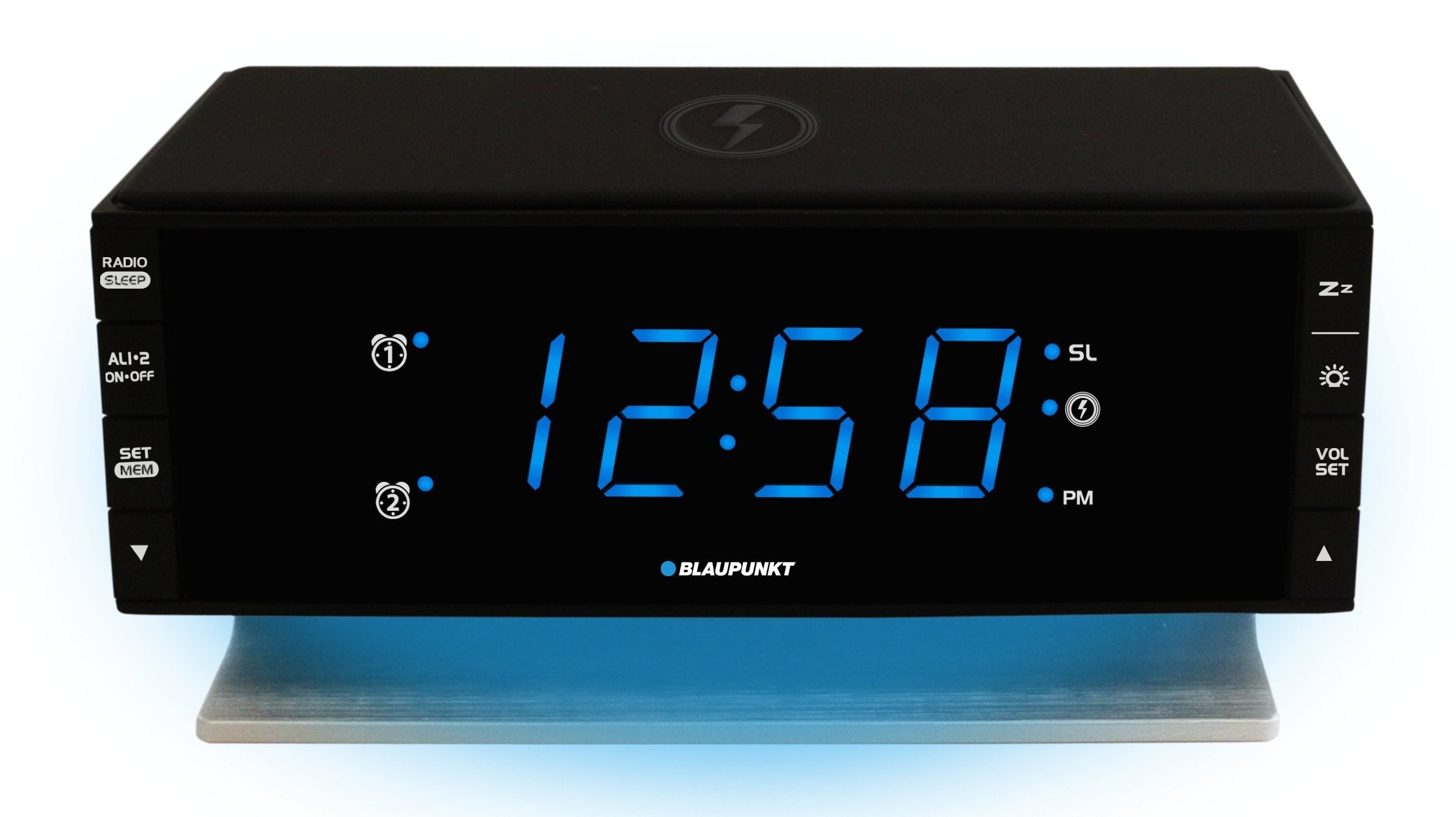 Blaupunkt Cr55charge Radio Reloj Digital Negro
