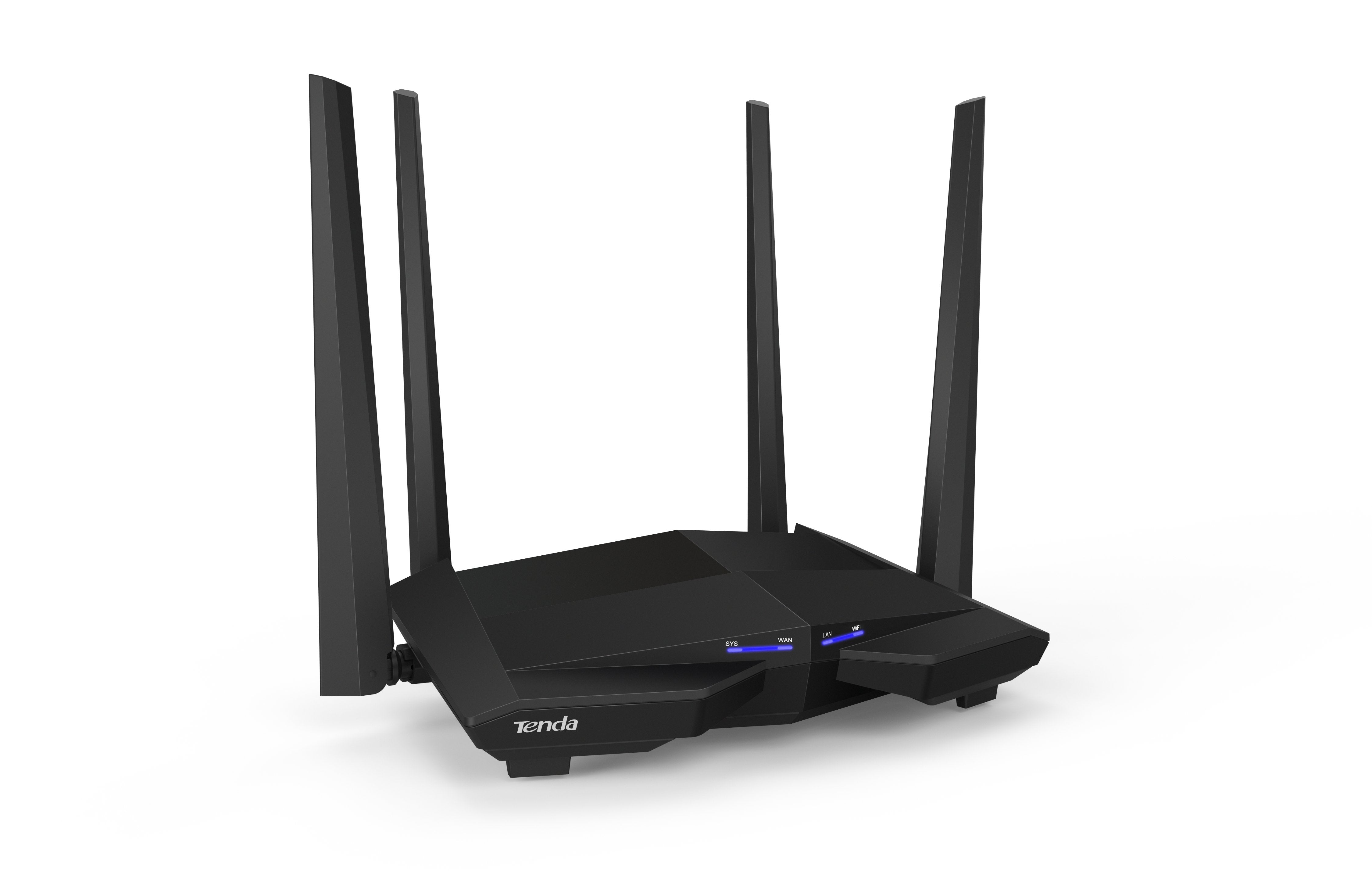 EAN 6932849427547 - Tenda AC10 router inalámbrico Gigabit Ethernet Doble banda (2,4 GHz / 5 GHz) Negro imagen 2