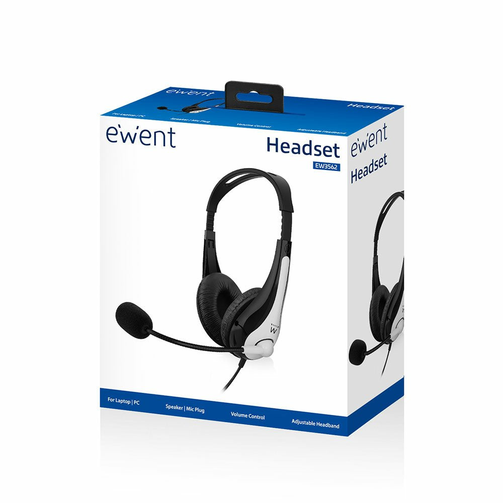 Ewent Ew3562 Auriculares + Micrófono Stéreo Negro