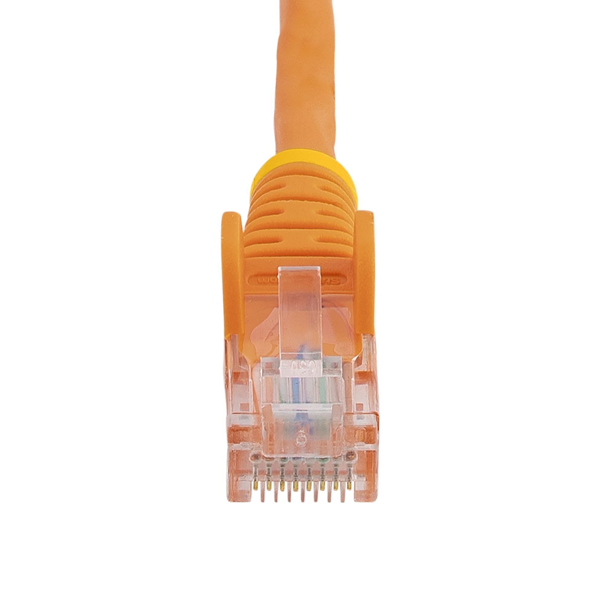 Cable Red 0.5m Naranja Cat5e Cabl Ethernet Sin Enganche
