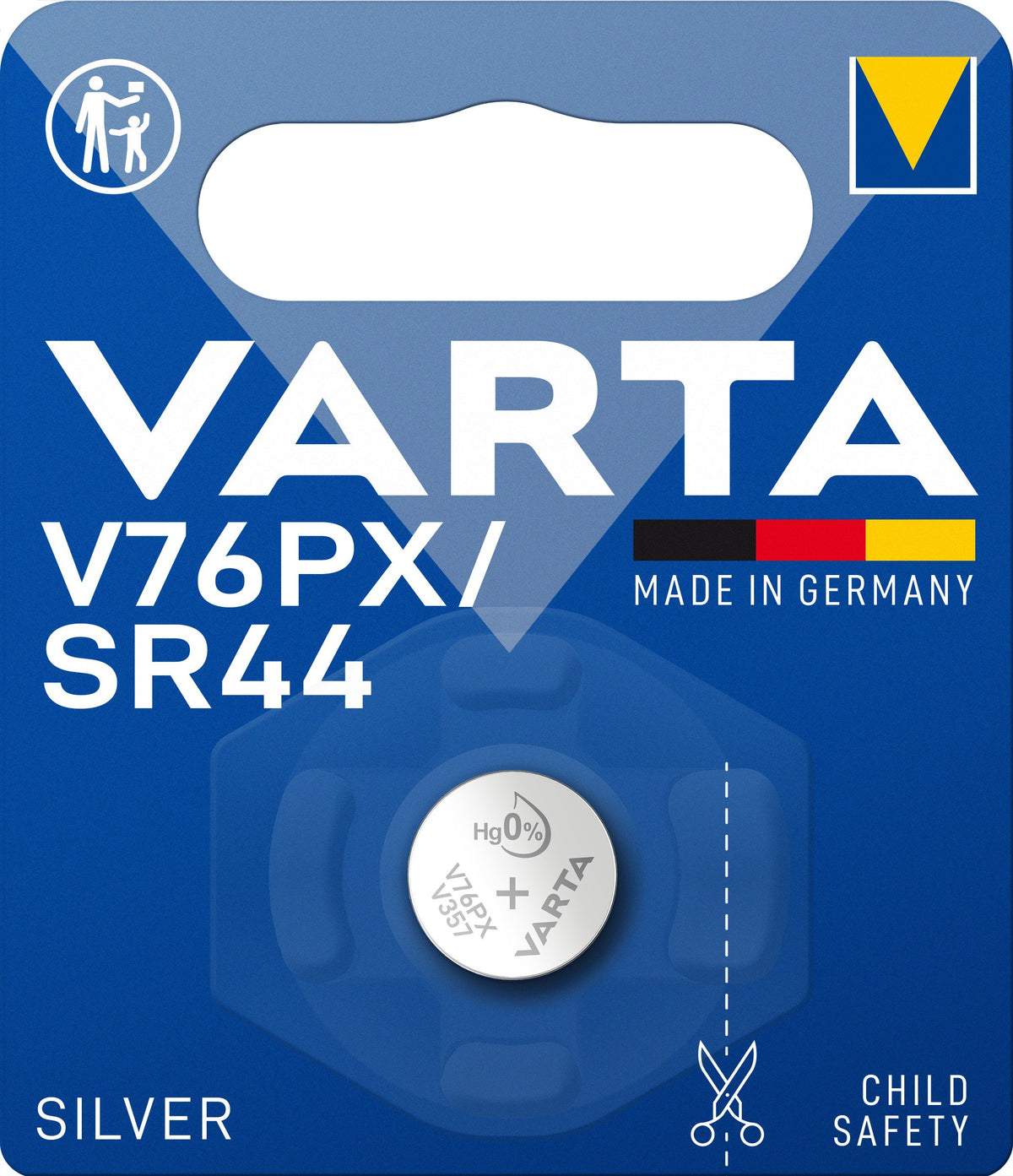 EAN 4008496274062 - Varta 1x 1.55V V 76 PX Batería de un solo uso SR44 Óxido de plata imagen 2