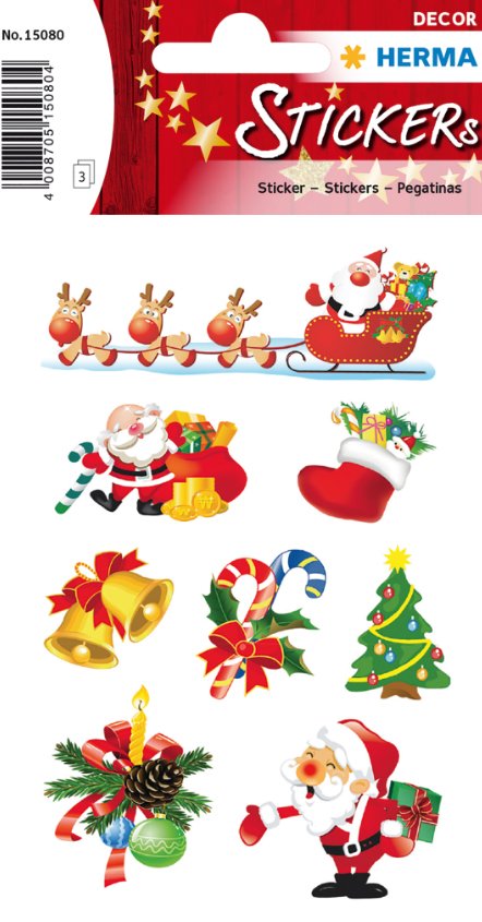 EAN 4008705150804 - HERMA 15080 etiqueta decorativa engomada Papel Multicolor Permanente 24 pieza(s) imagen 1