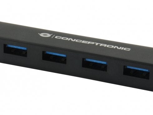 Conceptronic Hub Usb Tipo-C A 4 Puertos Usb 3.1 Negro