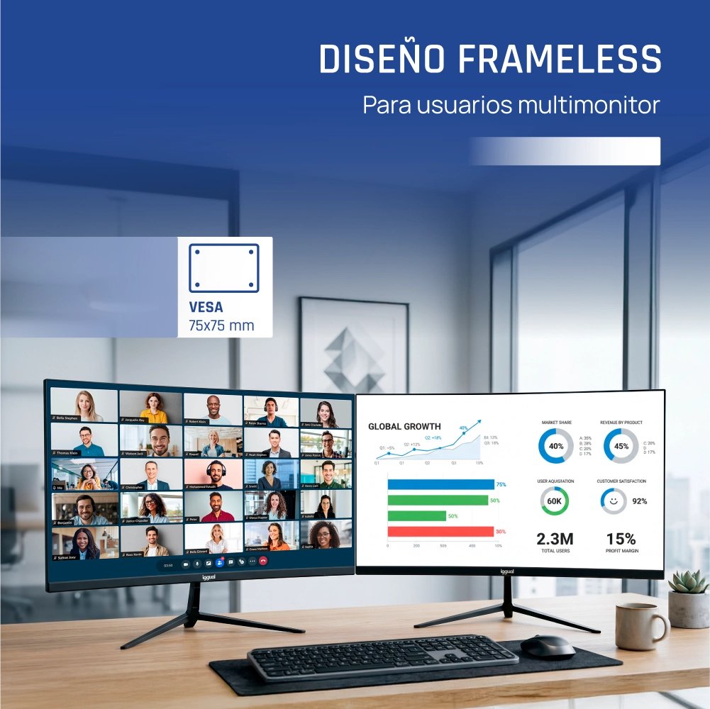 EAN 8435364319413 - iggual ML24S pantalla para PC 60,5 cm (23.8") 1920 x 1080 Pixeles Full HD LED Negro imagen 5