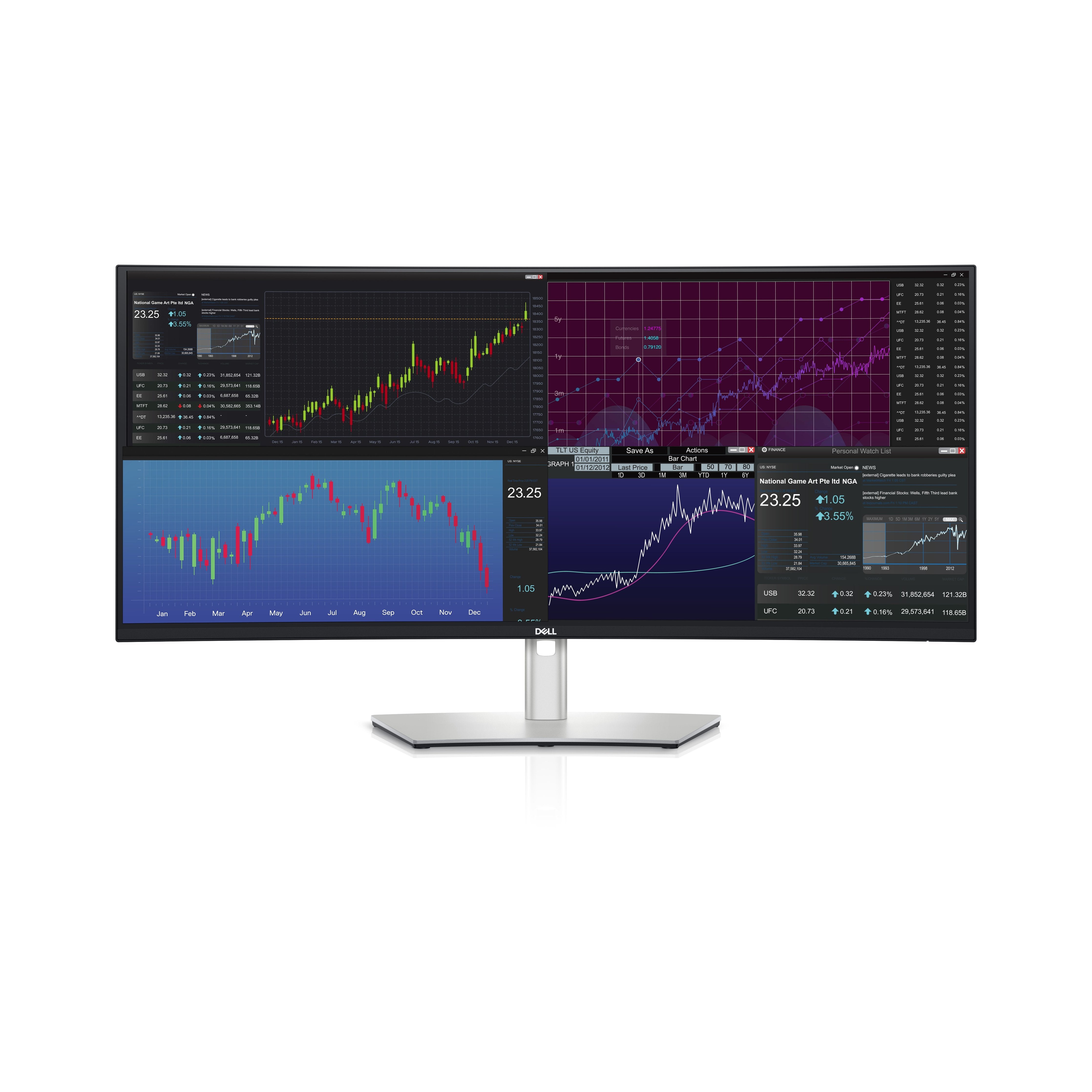 EAN 5397184657126 - DELL UltraSharp U3824DW pantalla para PC 95,2 cm (37.5") 3840 x 1600 Pixeles Wide Quad HD+ LCD Negro, Pla imagen 2