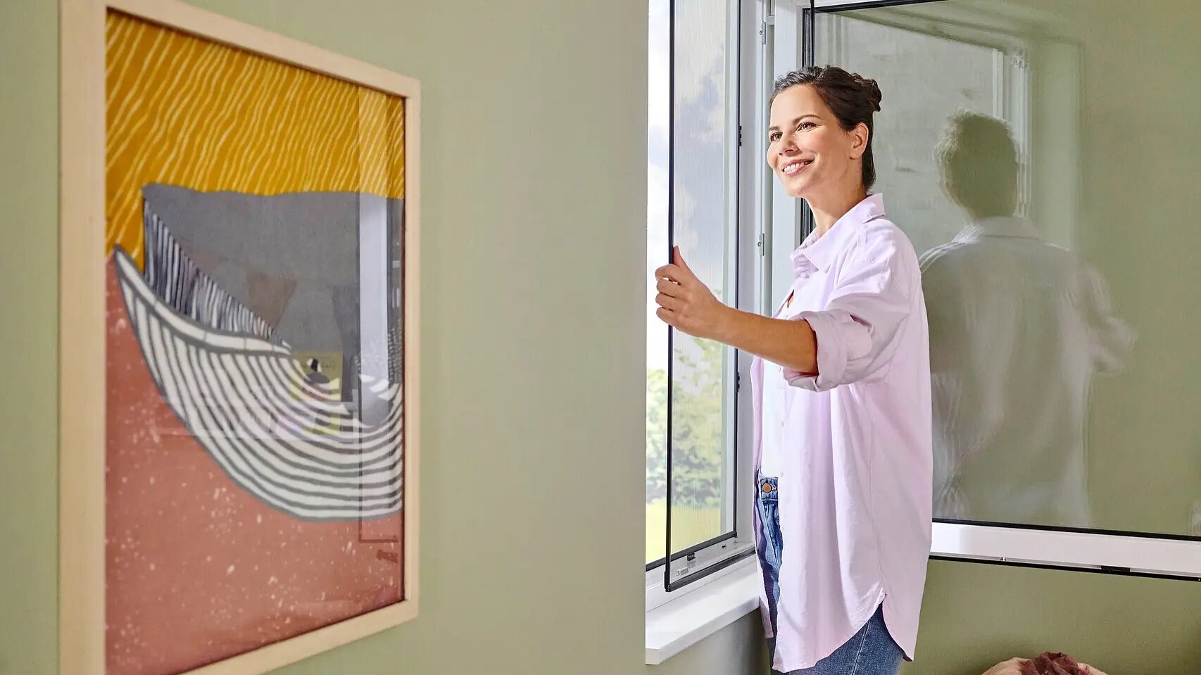 EAN 4063565258503 - TESA 55360-00000-00 red anti mosquitos Ventana Antracita imagen 4