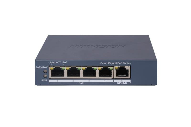 EAN 6942160450100 - Hikvision DS-3E1505P-EI switch Gestionado Gigabit Ethernet (10/100/1000) Energía sobre Ethernet (PoE) Gri imagen 1