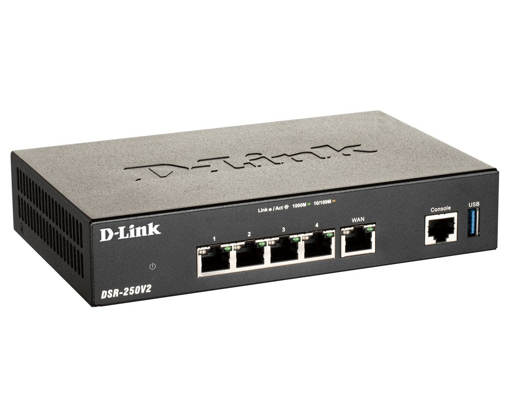 Router Vpn D-Link Dsr-250v2 5 Puertos Gigabit