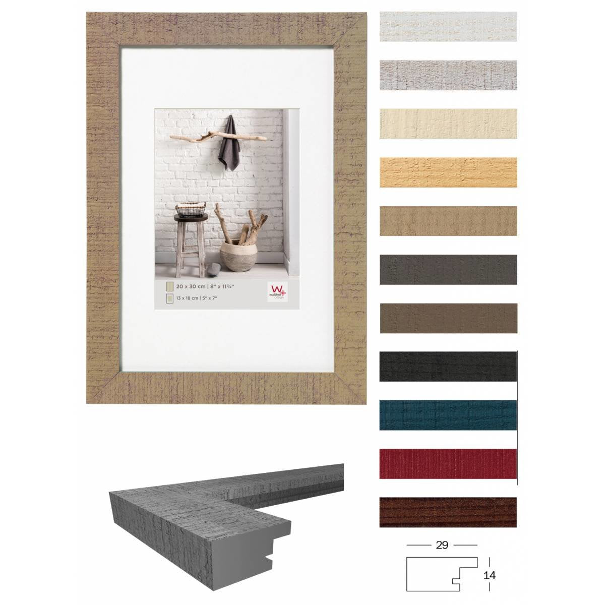 Walther Home 40x40 Wood Cream Ho440w