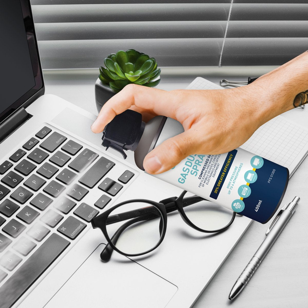 EAN 5907595450843 - Platinet PFS5130G limpiador de aire comprimido 400 ml imagen 2