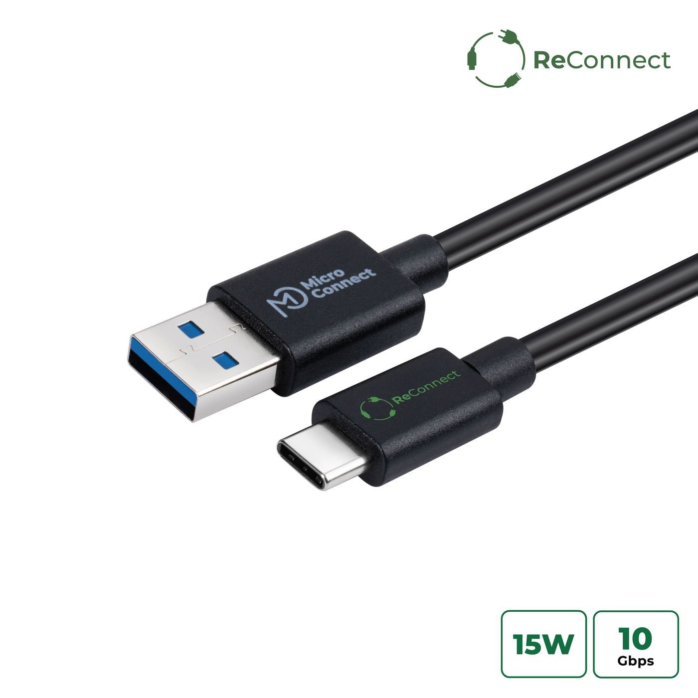 EAN 5715063596135 - Microconnect ECO-USB3.2CA05 cable USB USB 3.2 Gen 2 (3.1 Gen 2) 0,5 m USB A USB C Negro imagen 1