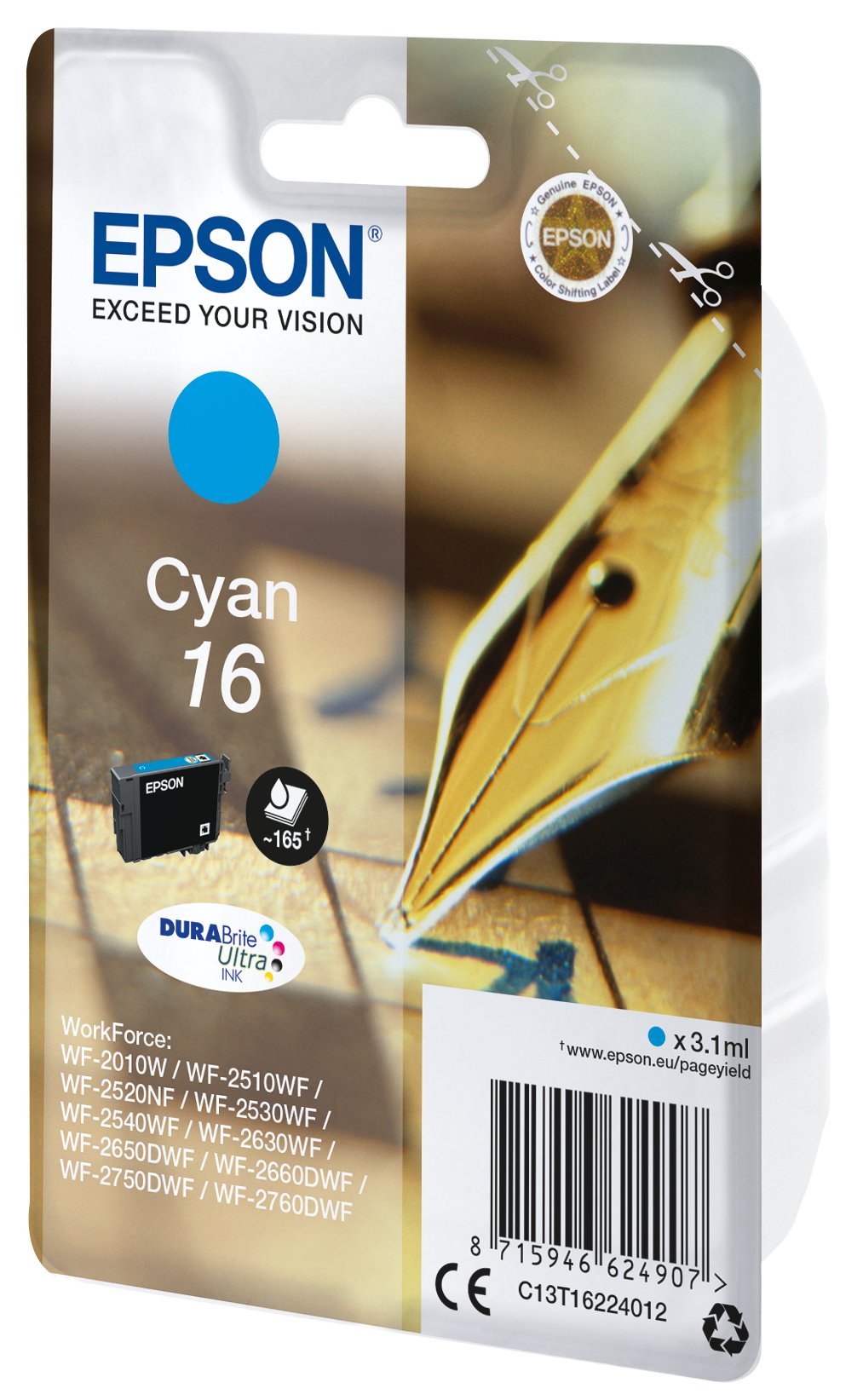Tinta Original Epson 16 3.1 Ml Cian Original BlaSter