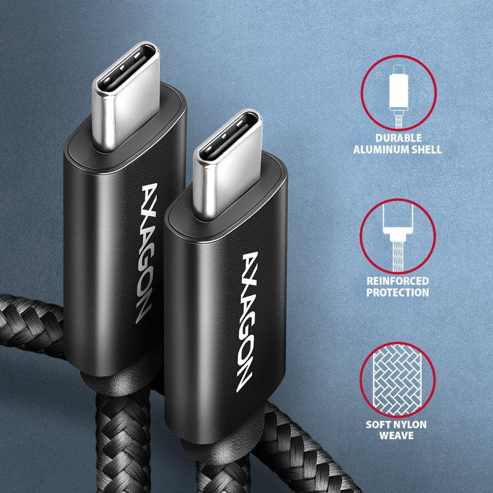 EAN 8595247907967 - Axagon BUCM4X-CM10AB cable USB USB4 Gen 3x2 1 m USB C Negro imagen 4
