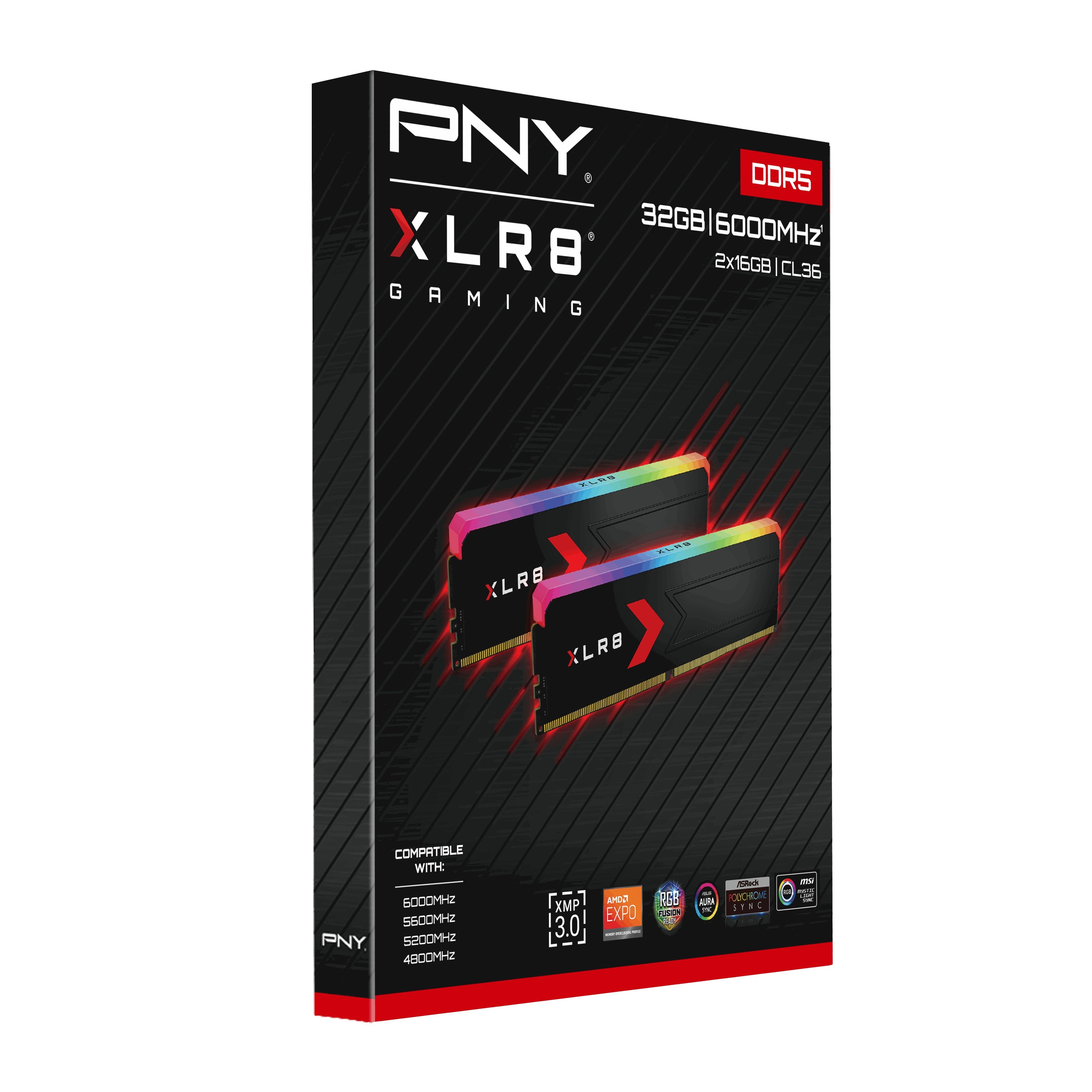 EAN 3536403400453 - PNY MD32GK2D5600036XRGB módulo de memoria 32 GB 2 x 16 GB DDR5 imagen 8