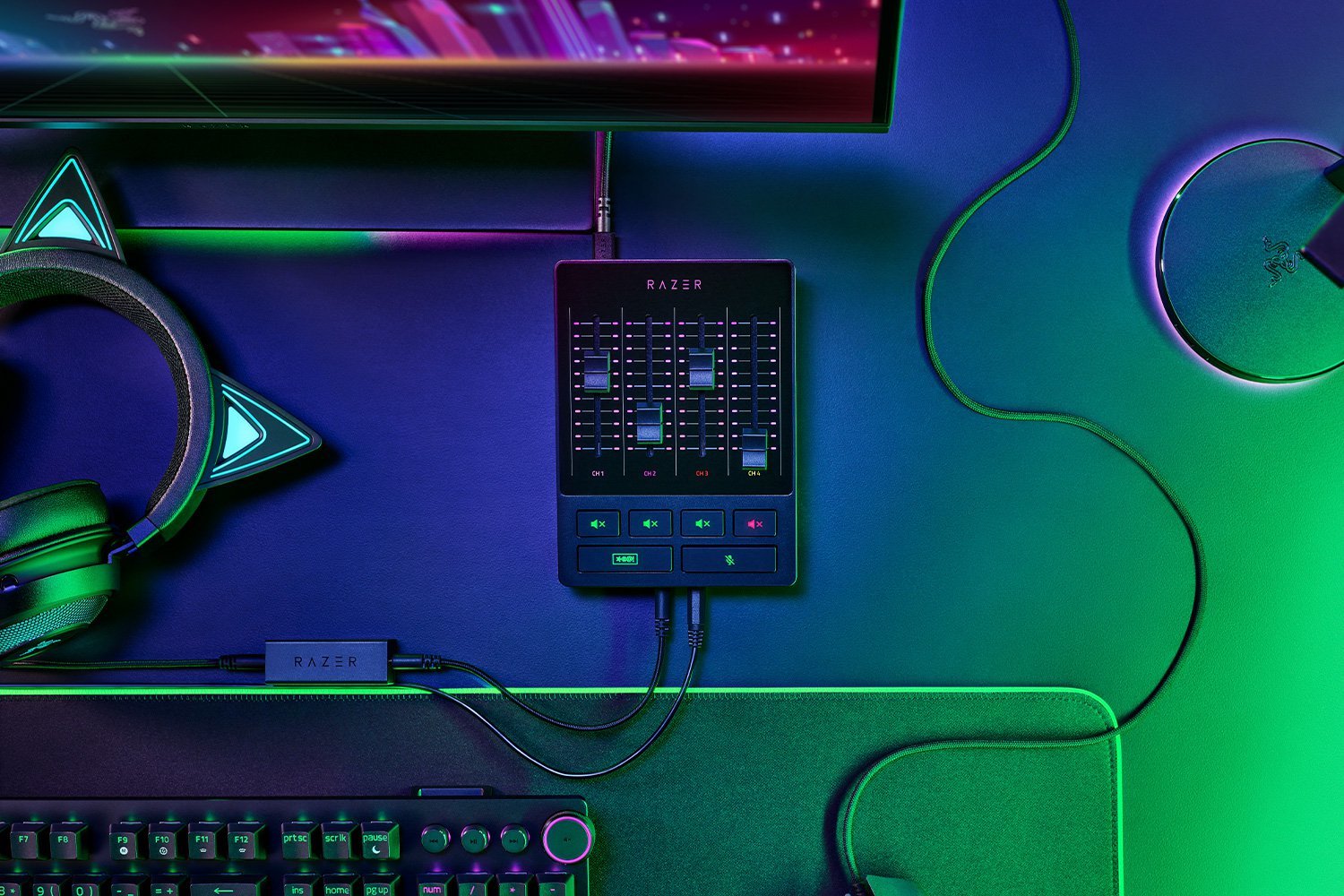 EAN 8886419377160 - Razer RZ19-03860100-R3M1 mezclador DJ 4 canales 10 - 20000 Hz Negro imagen 2